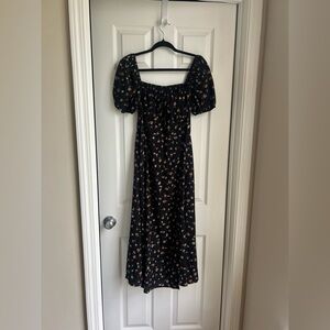 Puff Sleeve Floral Dress